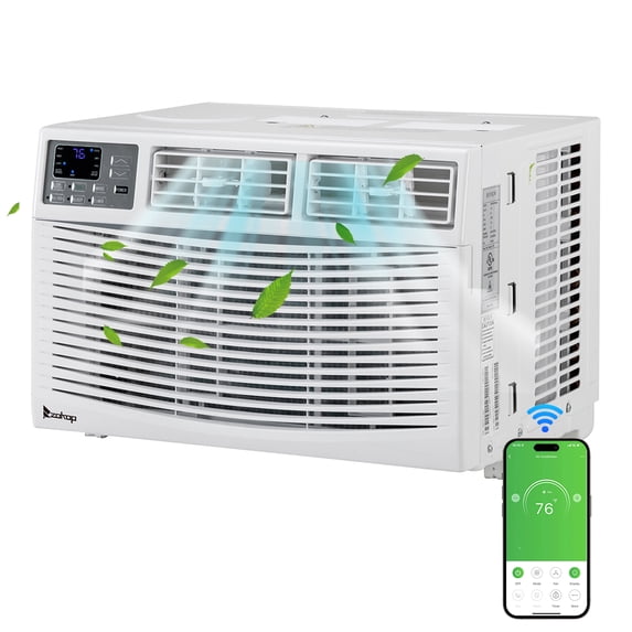 Winado Ultra Quiet Window Air Conditioner 8000 BTU, WiFi Enabled , Easy Installation With Included Kit