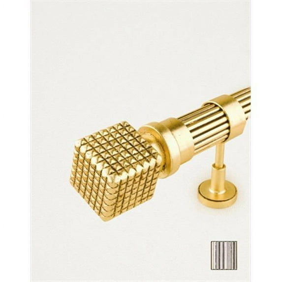 WinarT 8.1142.45.27.360 Palas 1142 Curtain Rod Set - 1.75 in. - Driftwood White - 141 in.
