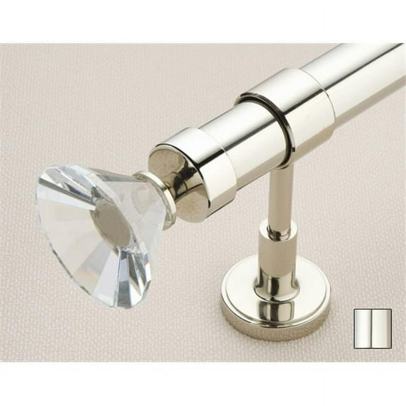WinarT USA 8. 1044. 25. 02. 160 Febris 1044 Curtain Rod Set - 1 inch - Chrome - 63 inch