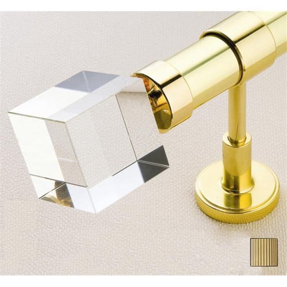 WinarT USA 8.1049.30.05.400 Febris 1049 Curtain Rod Set - 1.25 in. - Antique Brass - 157 in.