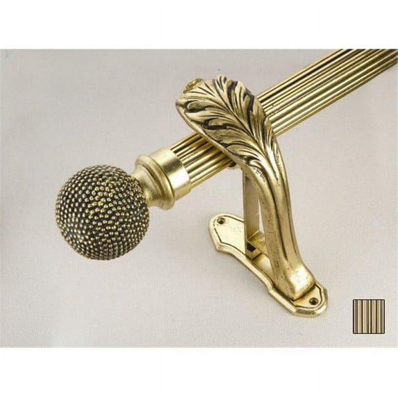 WinarT USA 8.1068.30.29.120 Palas 1068 Curtain Rod Set - 1.25 in. - 48 in.