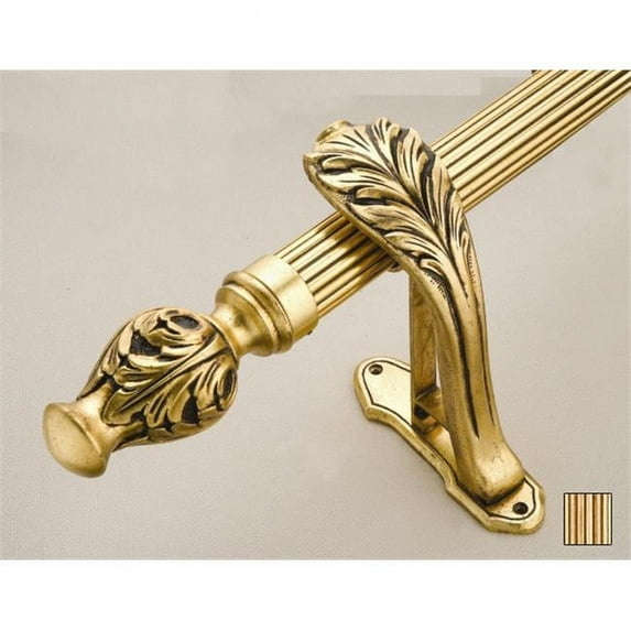 WinarT USA 8.1077.45.25.240 Palas 1077 Curtain Rod Set - 1.75 in. - 94 in.