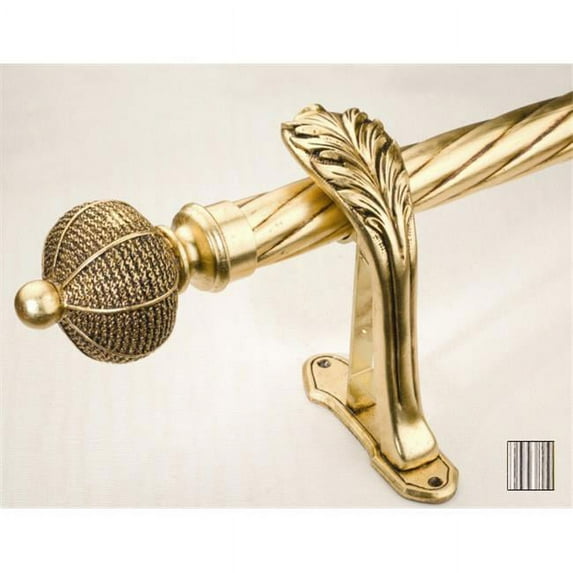 WinarT USA 8.1095.30.27.200 Palas 1095 Curtain Rod Set - 1.25 in. - 78 in.