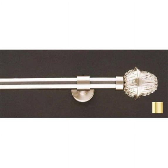 WinarT USA 8. 1156. 25. 03. 200 Liber 1156 Curtain Rod Set - 1 inch - Matte Brass - 78 inch