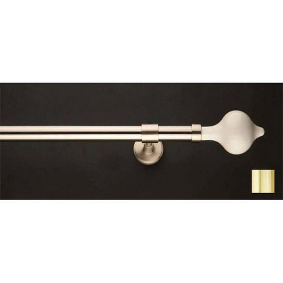 WinarT USA 8. 1162. 20. 04. 360 Flora 1162 Curtain Rod Set -. 75 inch - Polished Brass - 141 inch