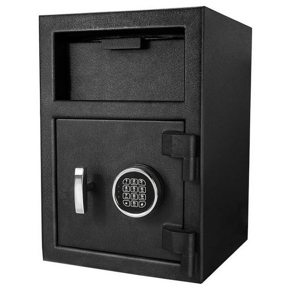 Winbest Key Lock Drop Safes with Protective Floor Mat, 2 backup keys, 14 in * 14 in * 20 in Black