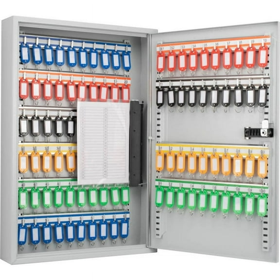Winbest Steel 100 Key Safe Wall Mount Cabinet Storage Key Lock Safe Box with Combo Lock