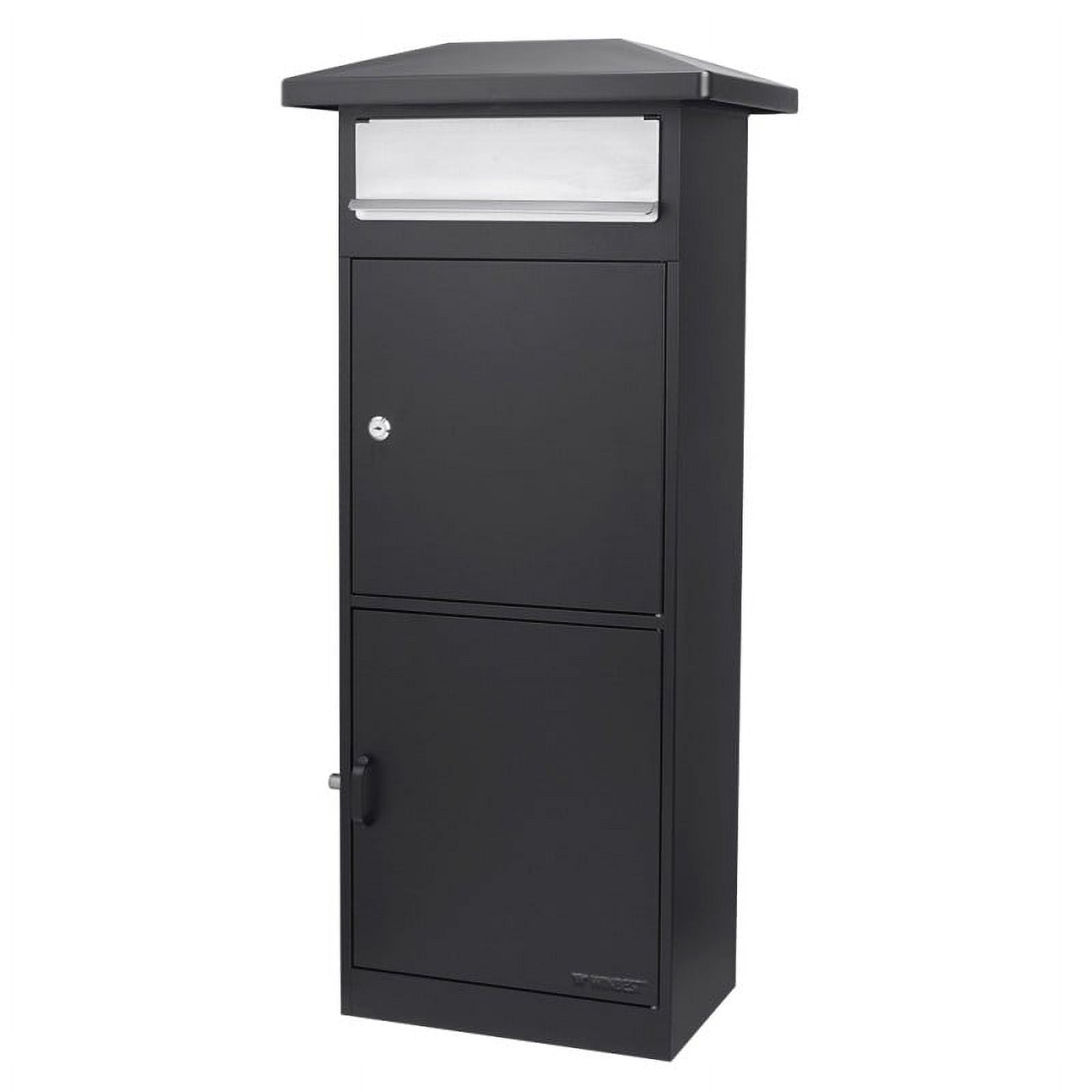 Winbest Steel Freestanding Floor Lockable Drop Slot Mail Box with