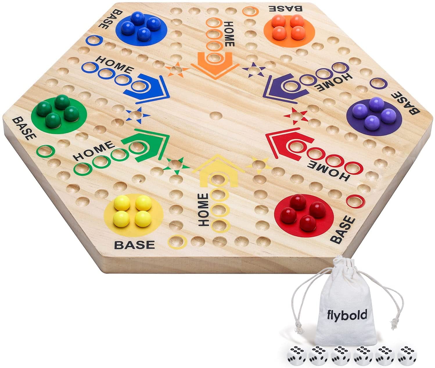 Winbold Marble Board Game Original Marble Game Wahoo Board Game
