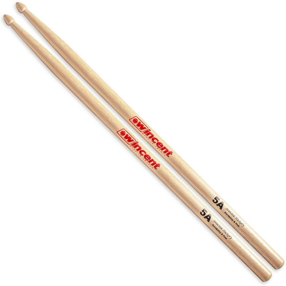 Wincent 5A Hickory Drumsticks, Wood Tip
