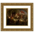thumbnail image 1 of Wincenty Smokowski 23x20 Gold Ornate Framed and Double Matted Museum Art Print Titled - Entry of Bolesław the Brave into Kiev (1830s), 1 of 4