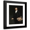 thumbnail image 1 of Wincenty Wodzinowski 14x18 Black Modern Framed Museum Art Print Titled - Self-Portrait with Palette (1895), 1 of 5