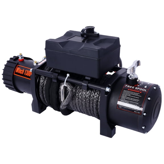 Winch-13000 lb. Load Capacity Electric Winch -12V DC Power for Towing Truck Off Road, with Wireless Remote,