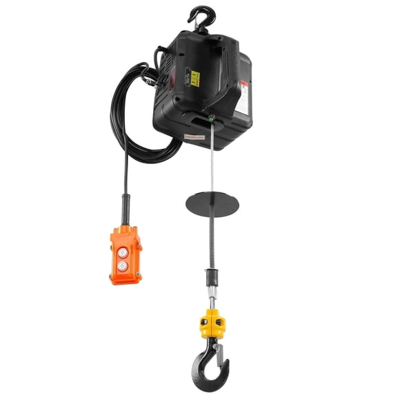 Winch 3-in-1 Electric Hoist Winch, 1100lbs 1500W Portable Power Winch Crane, 110V/120V 22.9 ft Lifting Height, 13 ft/min with Manual, Wired and Wireless Remote Control, Overload Protection,Atv Winch