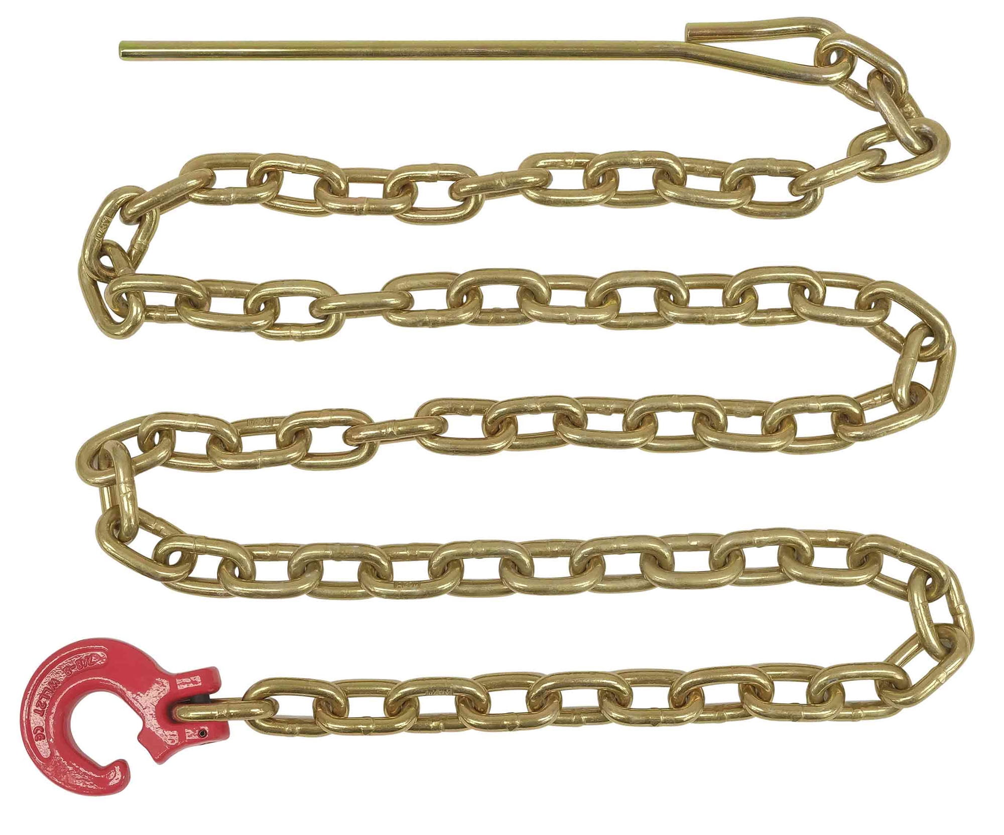 Winch Choker Chain 5/16" x 7' & Choker Hook w/Steel Probe Stake 14