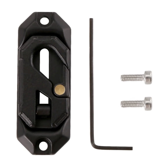 Winch Control Mount Plate Metal Winch Hook Recovery Tool Suitable for RC Crawler Car Axail SCX10 TRX4 Black