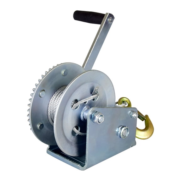 Winch Hand Tool,Crank Gear Winch Boat Truck Auto Hand Self-locking Manual Winch Hand Lifting Sling 600lbs/800lbsx8/15m