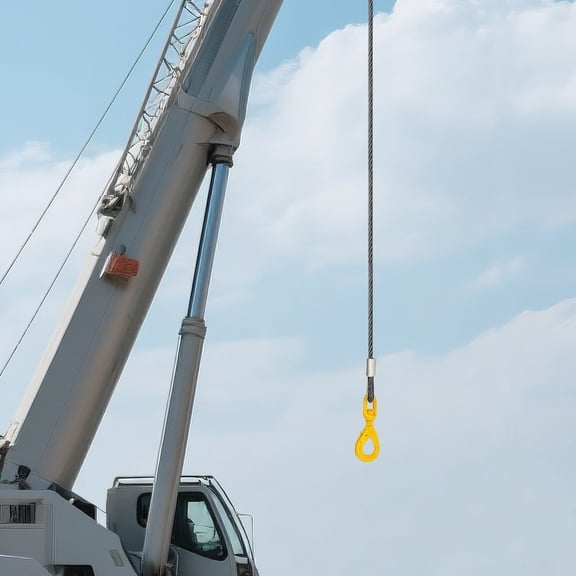 Winch Hoist Cable Wire Rope Steel W/ Swivel Self-Locking Hook for Most Trailers