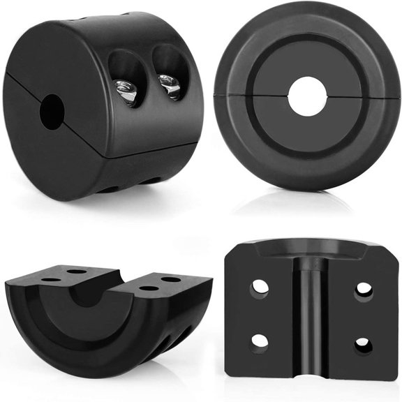 Winch Line Protector Stopper for Truck ATV UTV Recovery Winches, Rubber Bumper Guards Hook from Impact, Hardware Kit Included, 1-Pack