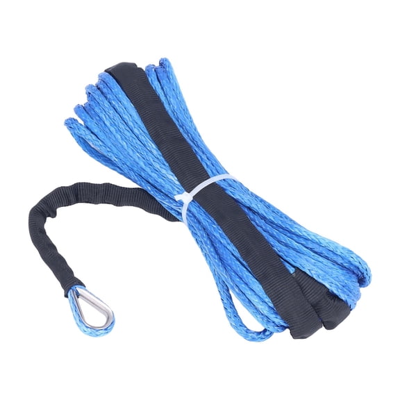 Winch Recovery Cable 12 Strands 50ft Long Winch Rope With Black Cover Replacement For SUVs For Trucks ,Great Compatibility