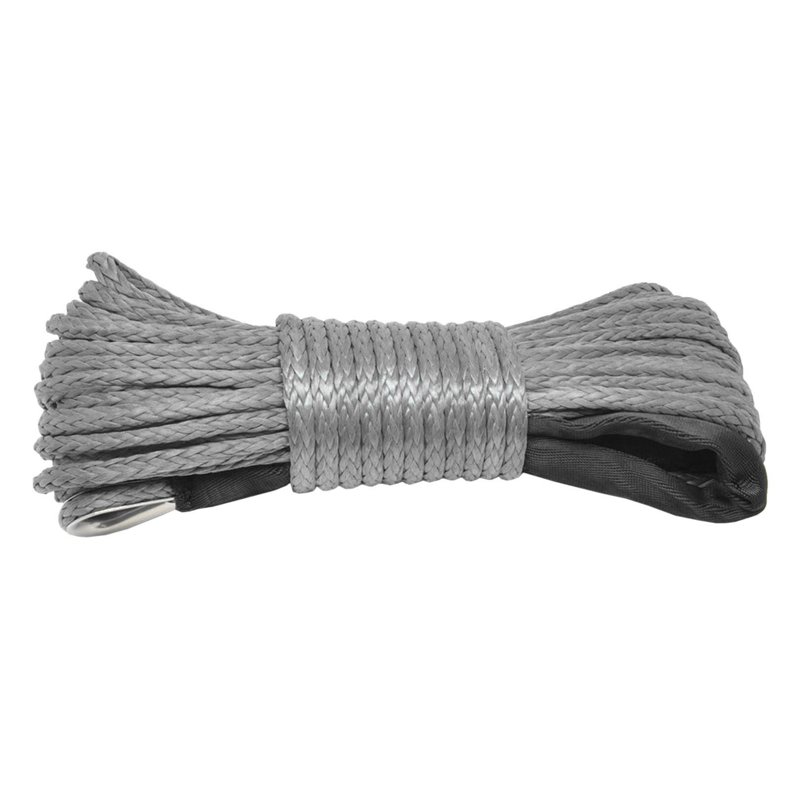 Winch Rope String Line Cable With Sheath Gray Synthetic Towing Rope ...