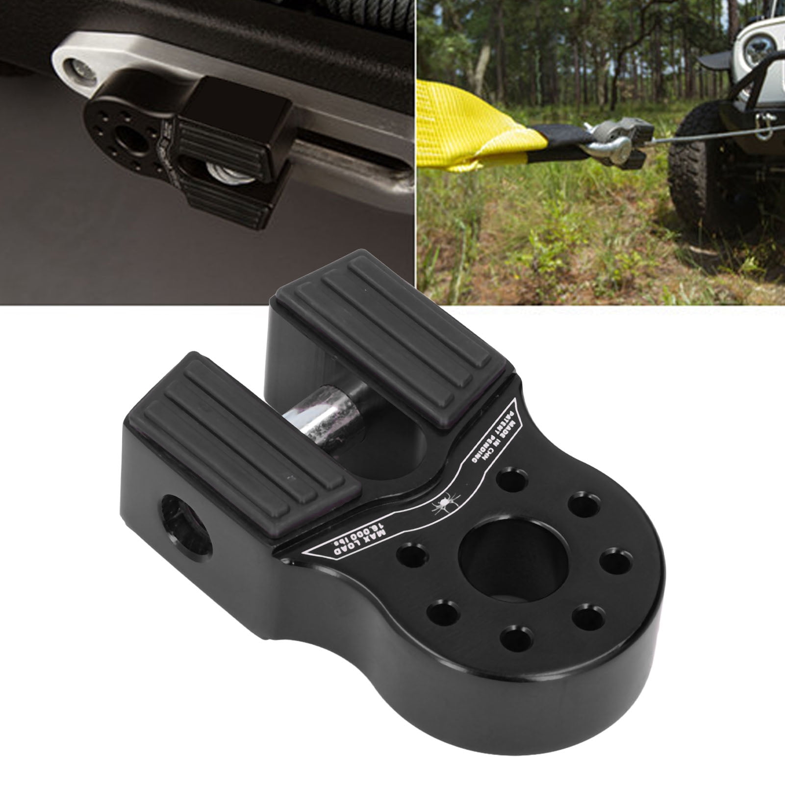 Winch Shackle Link, Flat Tow Hook Mount Universal For Pickup For ATV