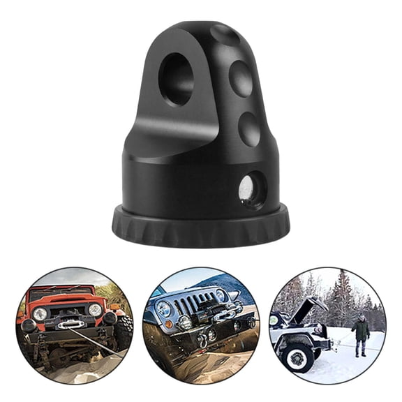Winch Shackle ,Winch Hook Shackle Mount , Aluminum Winch Hook Shackle Holder ,Car Accessories for ,Long Service Life ,Easily Install Black