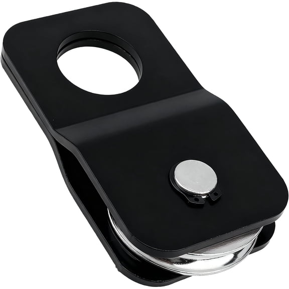 Winch Snatch Block 8000 lbs, Heavy Duty Recovery Pulley for ATV UTV Off-Road, Fits 1/4"–5/16" Winch Cable, Load-Doubling & Direction Change (Black)