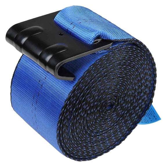 Winch Straps 4" x 30ft 6000lbs, 10 Pack - Heavy Duty Truck Tie Down Straps, Flat Hook Cargo Straps for Trailers, Farm & Rescue