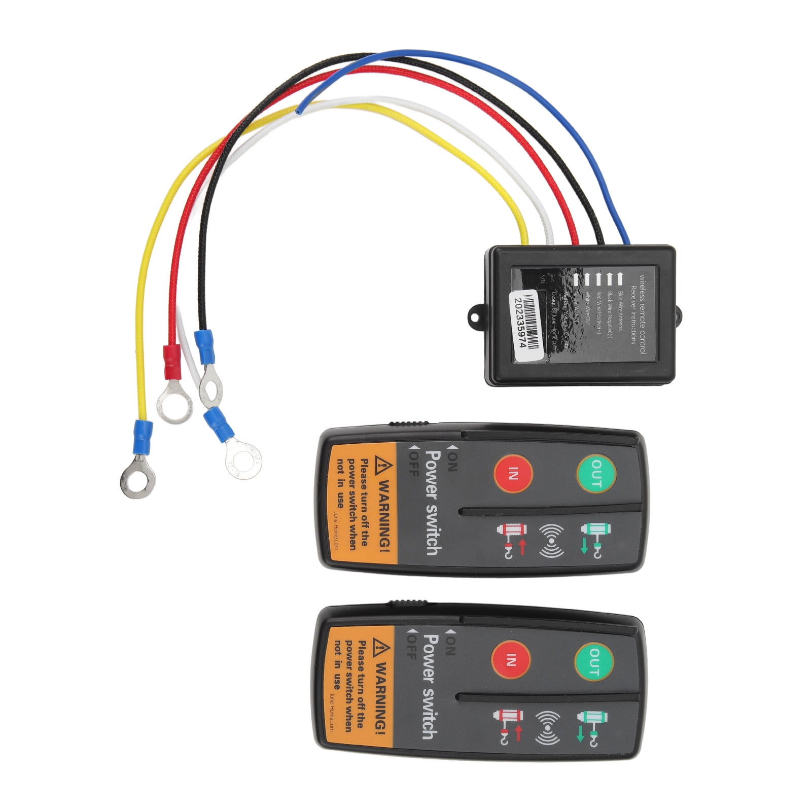 Winch Wireless Controller, 12V 24V Wireless Winch Remote Control Kit