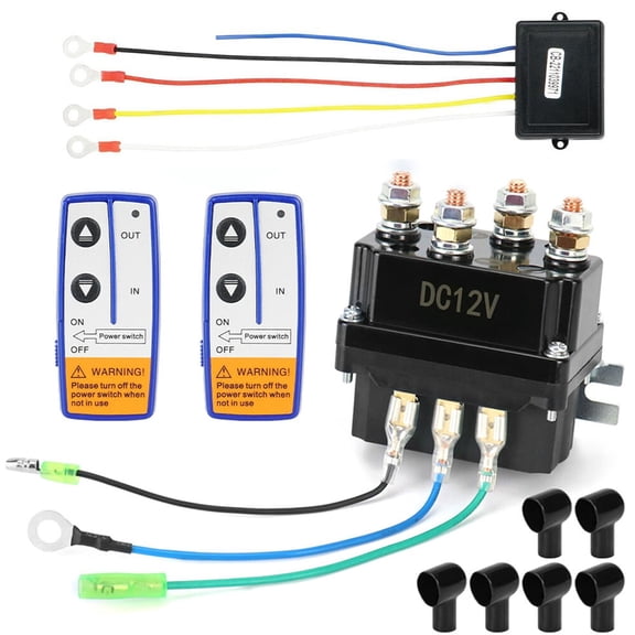 Winch Solenoid Relay 12V Winch Relay Contactor 2Pcs ATV UTV Truck