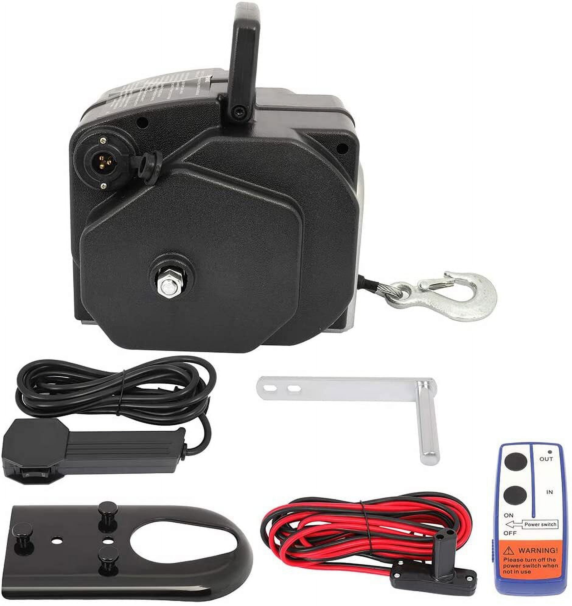 Winches,ECCPP electric trailer winches 12V volt electric winch 11000 lb electric pulling winch