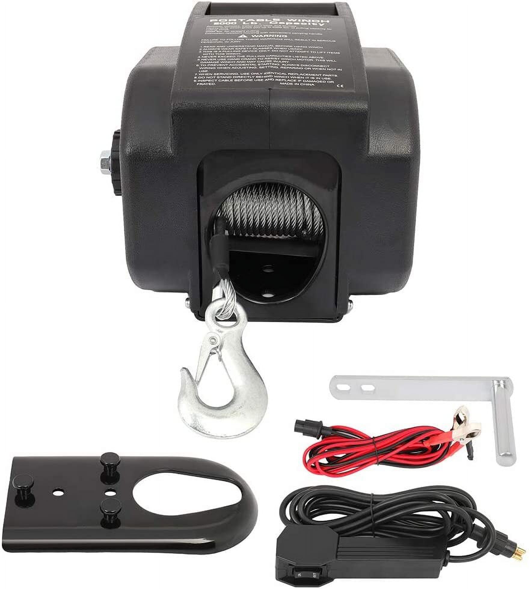 Winches,ECCPP electric trailer winches 12V volt electric winch 6000 lb