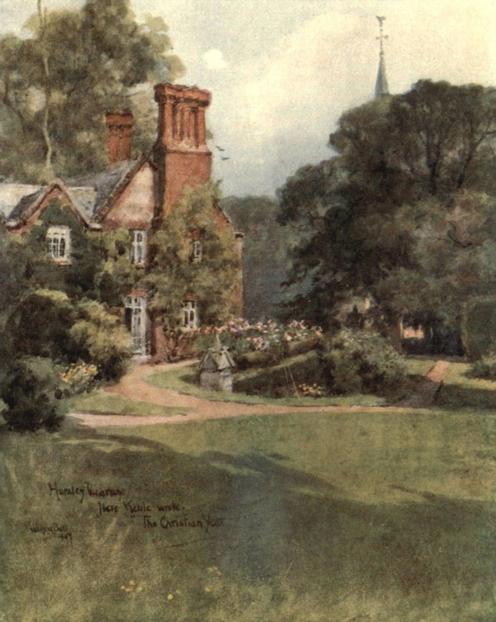 Winchester 1910 Hursley Vicarage Canvas Art - Wilfrid Ball (18 x 24)