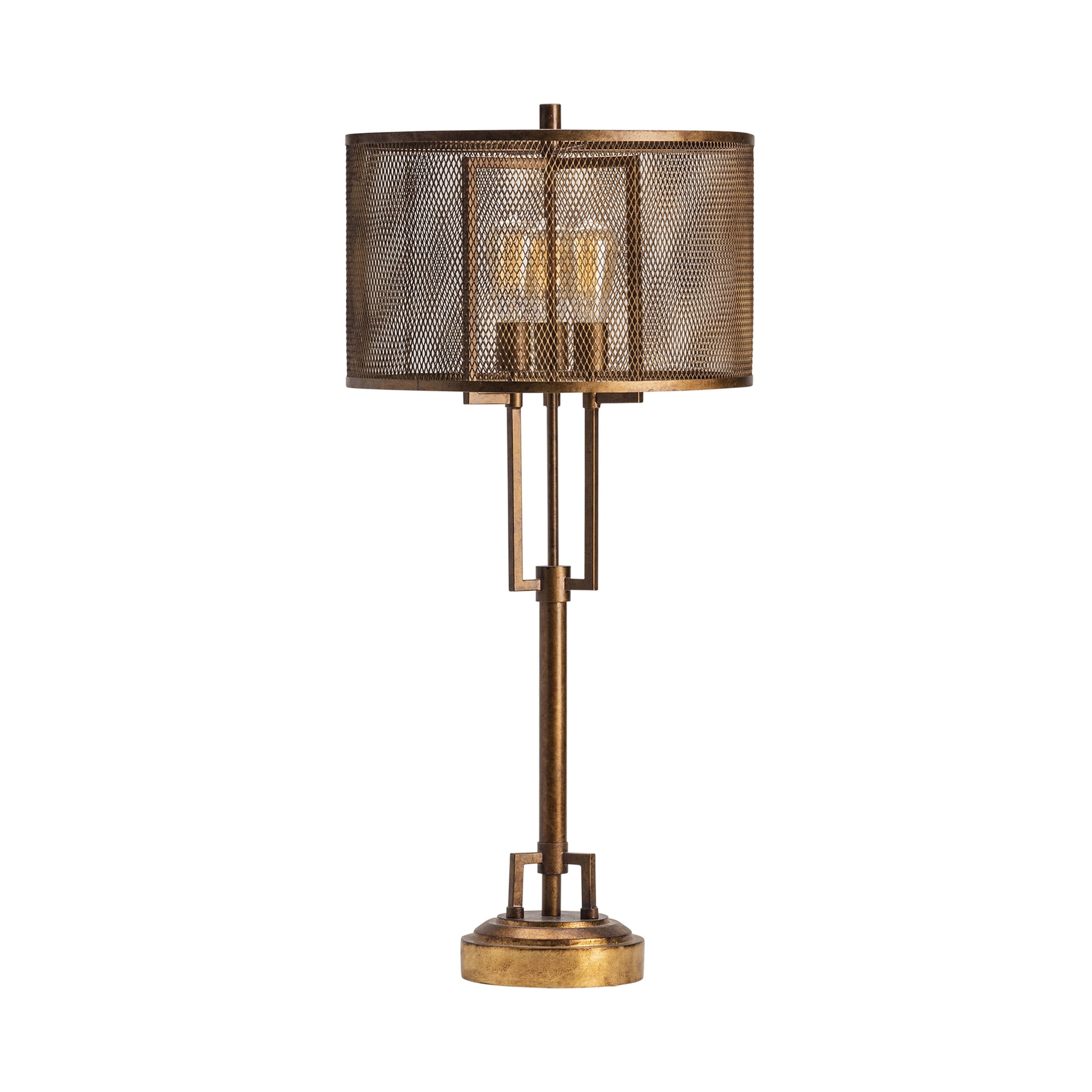 Edison 39-Inch Black and Gold Metal Table Lamp