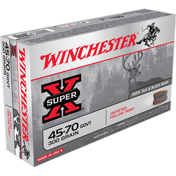 Winchester Super X 45-70 government jacketed hollow point
