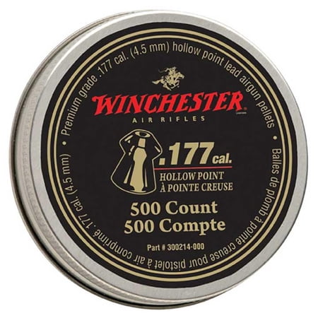 Winchester 7418 .177 Cal. Hollow Point Pellets - 500 Tin