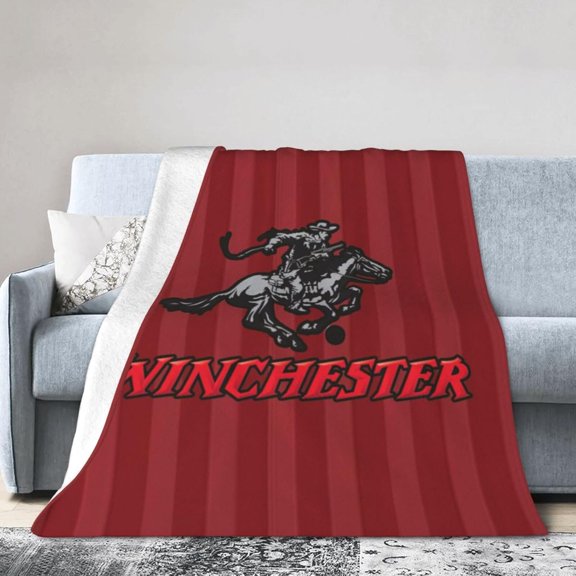 Winchester Fleece Blanket, Very Soft Microfiber Flannel Blanket for Couch Warm and Cozy for All Seasons