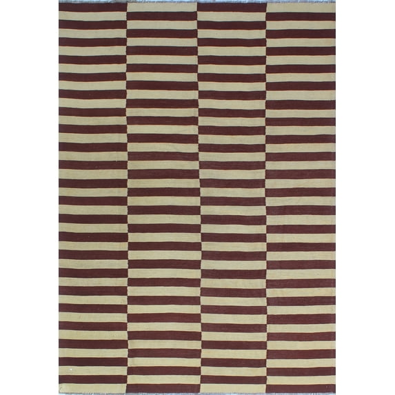 Winchester Mckenzie Beige/Burgundy Rug, 6'2" x 8'9"