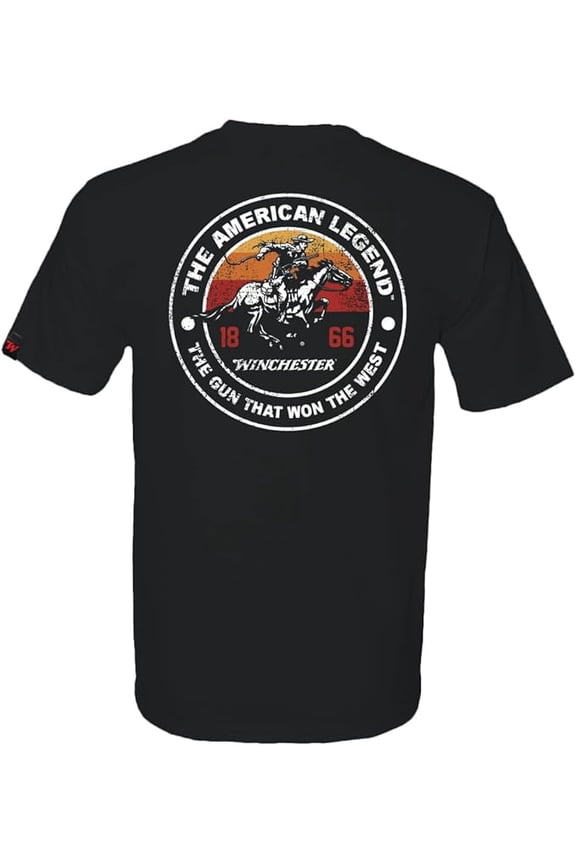 Winchester Official Old Sun Rider 100% Cotton Short Sleeve Men's Printed T-Shirt