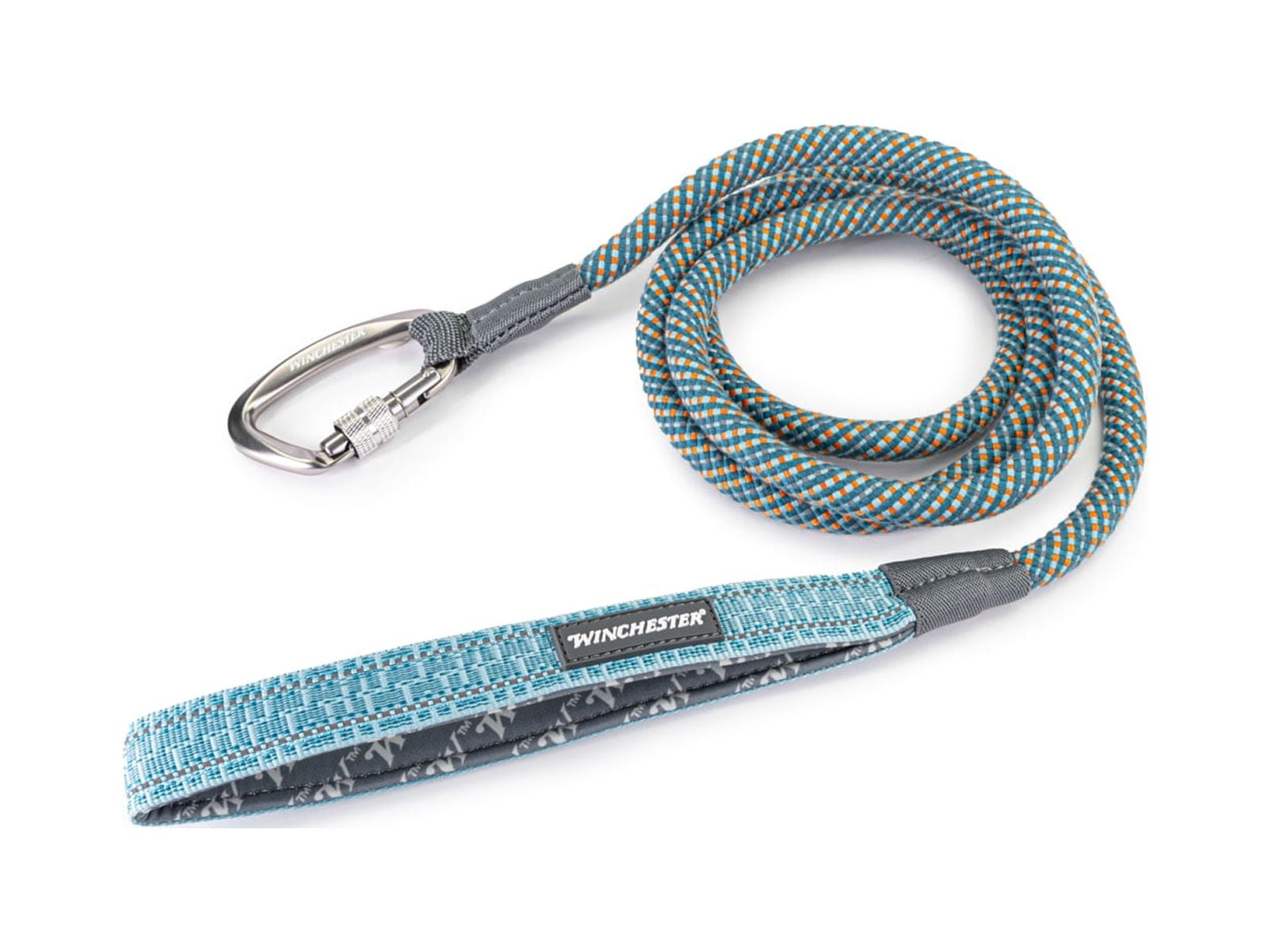 Winchester Pet Deluxe Rope Leash 6-Foot, Aqua Haze, 6 foot