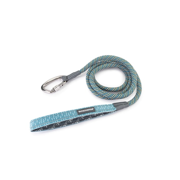 Winchester Pet Deluxe Rope Leash 6-Foot, Aqua Haze, 6 foot