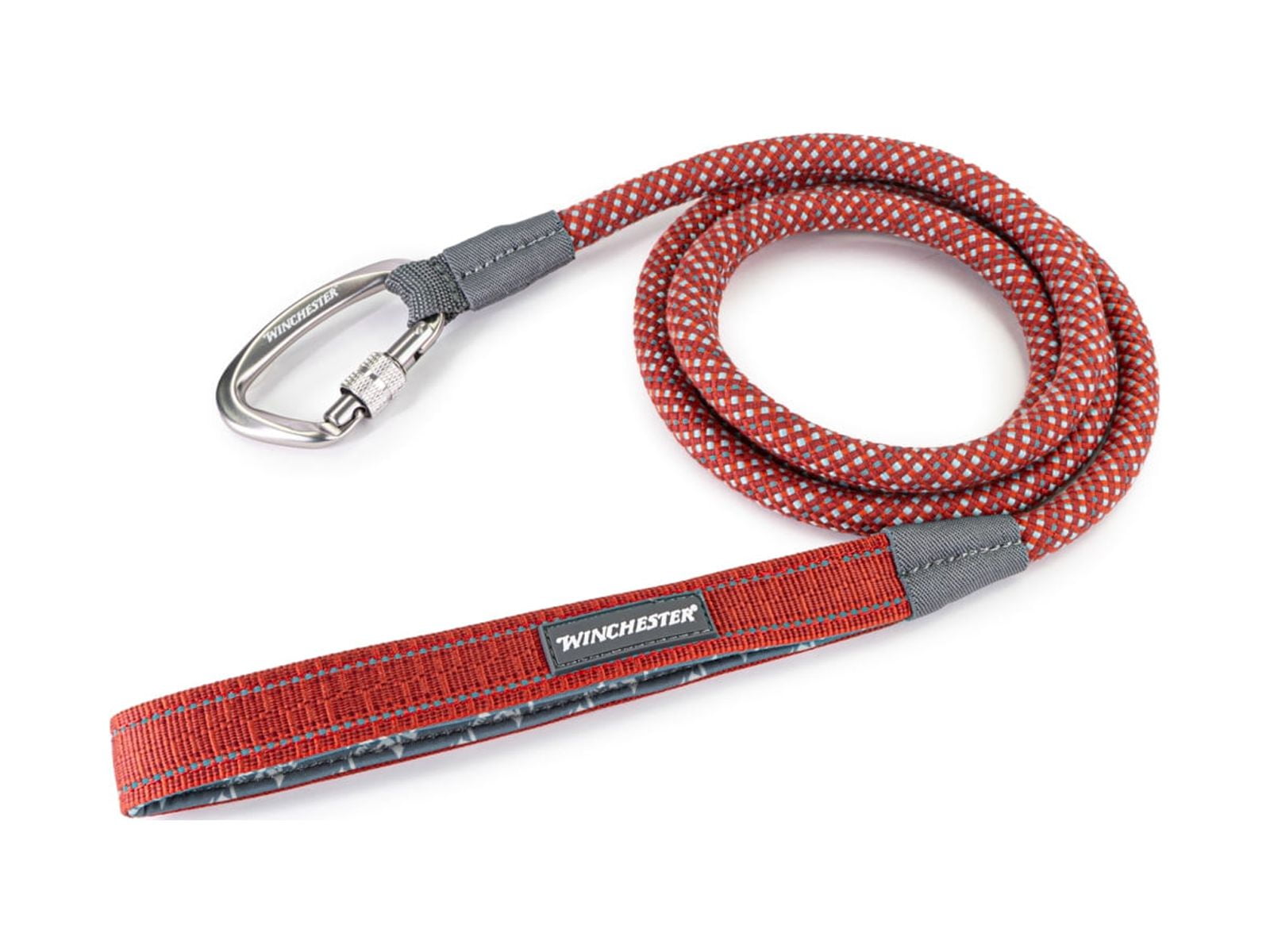 Winchester Pet Deluxe Rope Leash 6-Foot, Ketchup, 6 foot