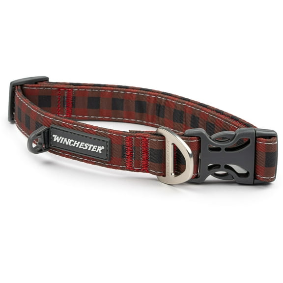 Winchester Pet Printed Collar, Buffalo Red, M