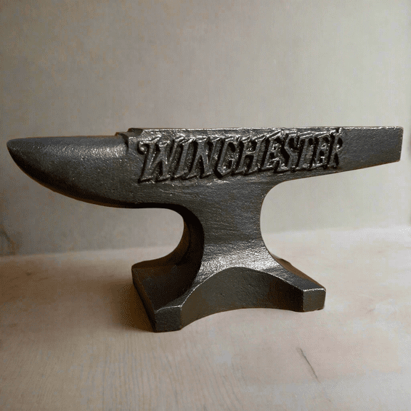 Winchester Repeating Arms 1929 Cast Iron Anvil Paperweight With Antique Finish (4.5" x 2.75" x 2")