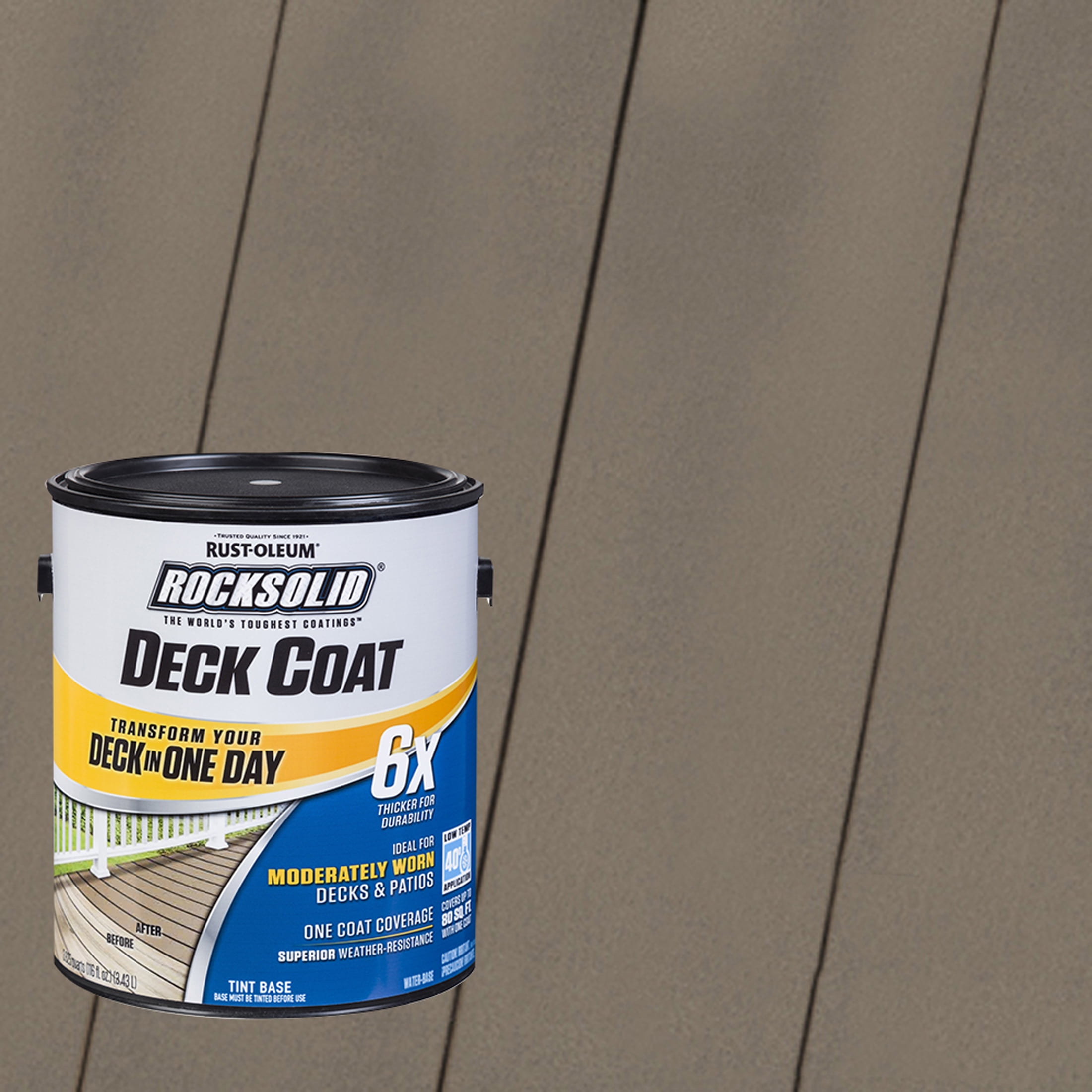 Winchester, Rust-Oleum RockSolid 6X Exterior Wood Deck Coat-319670T, Gallon