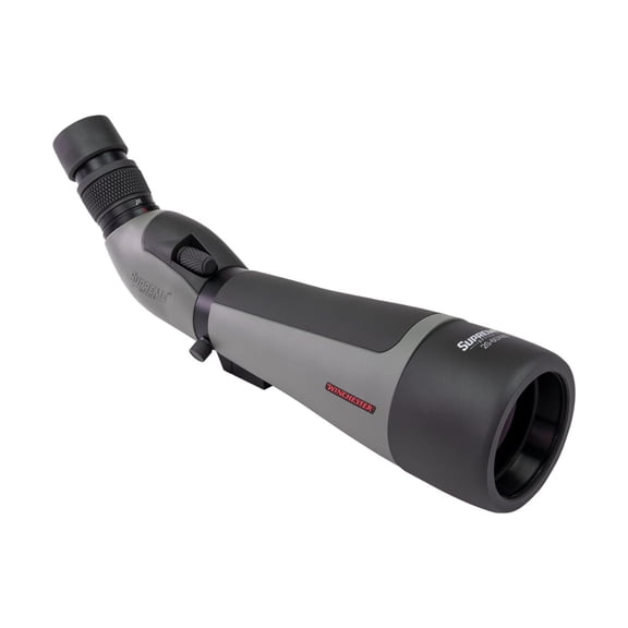 Winchester Supreme Optics W20-60x80mm Spotting Scope, Angled, Black/Gray, WQ-SS-