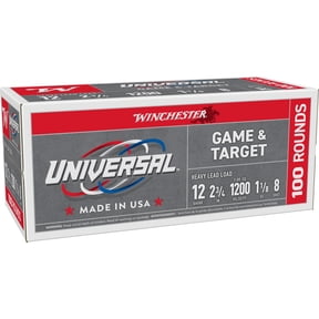 Winchester Universal 12-Gauge Shotgun Shells, 100pk