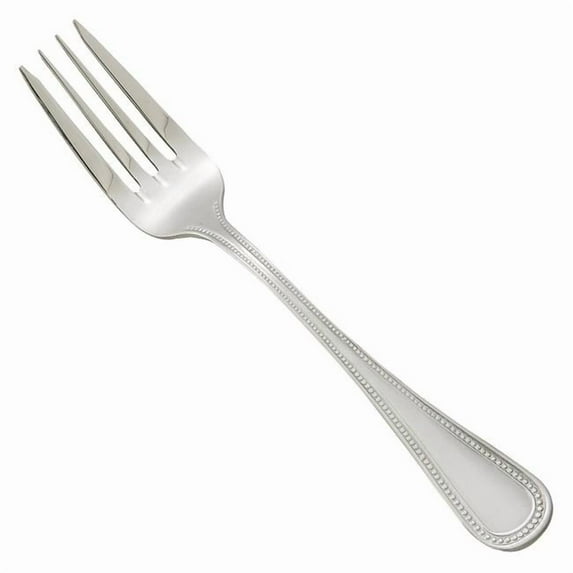 Winco 0036-06, 7-Inch Deluxe Pearl Extra Heavy 18/8 Stainless Steel Salad Fork, C Mirror Finish, 12/Pack