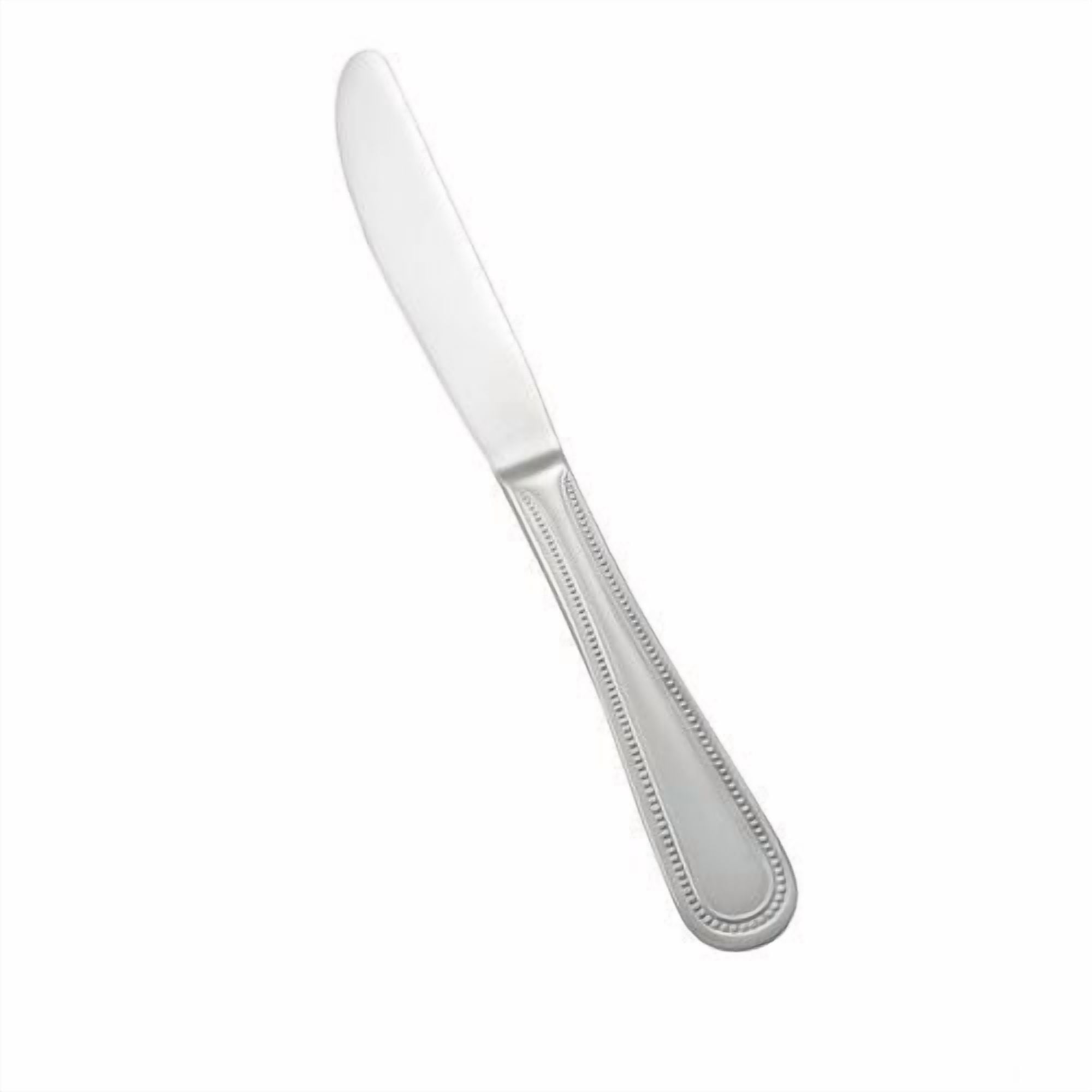 Winco 0036-08, Deluxe Pearl Extra Heavyweight Dinner Knife, 18/8 Stainless Steel, Mirror Finish, 12/Pack